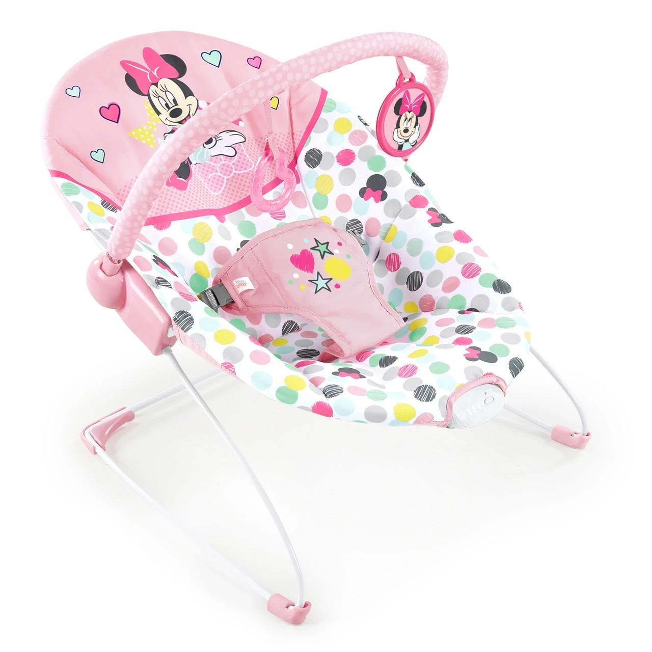 Minnie Mouse Spotty Dotty Vibrating Bouncer 1 Minnie Mouse Spotty Dotty Vibrating Bouncer