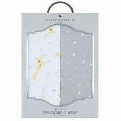 2 Pack Jersey Swaddle Wrap Noah/Stars